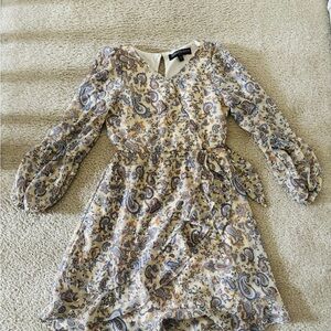 Three Hearts Floral Paisley Dress Girls L